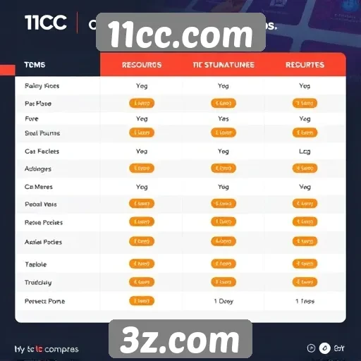 Comparação entre 11cc.com e outras plataformas de jogos