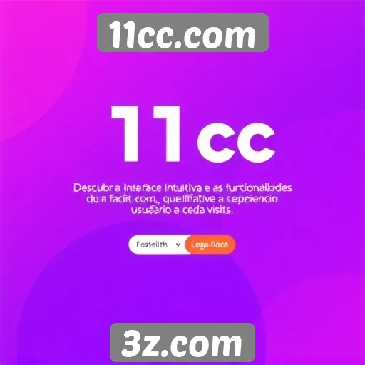 Explorando a interface do usuário do 11cc.com