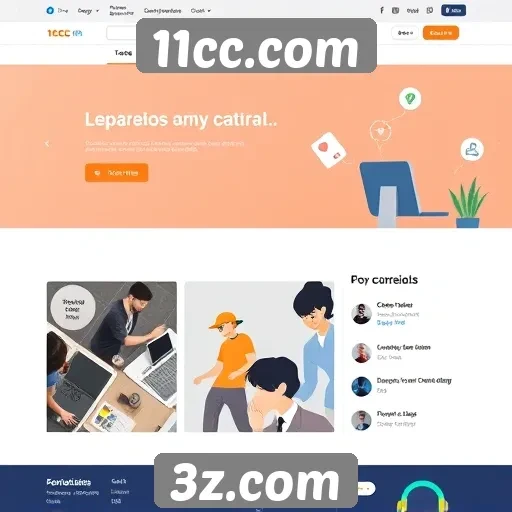 Interface do usuário e navegação em 11cc.com